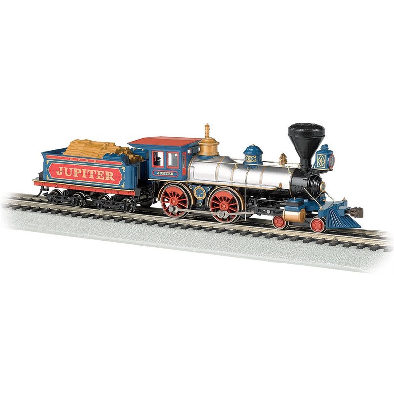 HO 4-4-0 with Wood Tender Load Sound & DCC Central Pacific ‘Jupiter’
