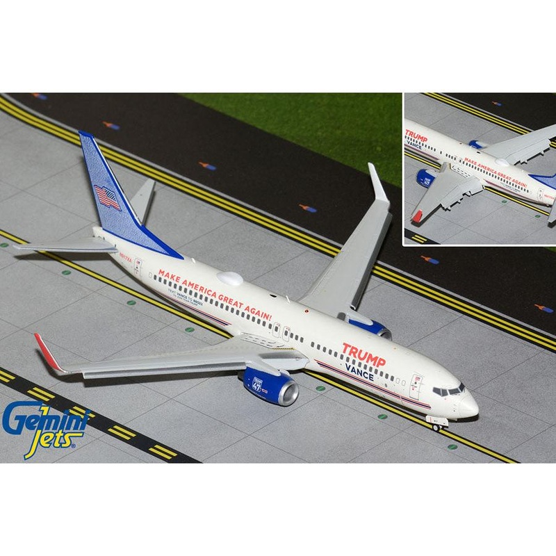 1/200 Trump-Vance Campaign B737-800 N917XA (Flaps Down)