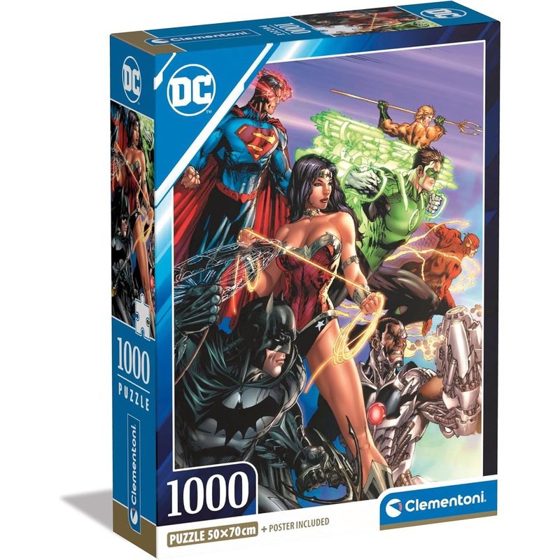 1000pc DC Comics Compact Box Puzzle #1