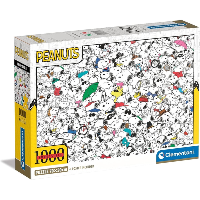 1000pc Impossible Compact Peanuts Puzzle