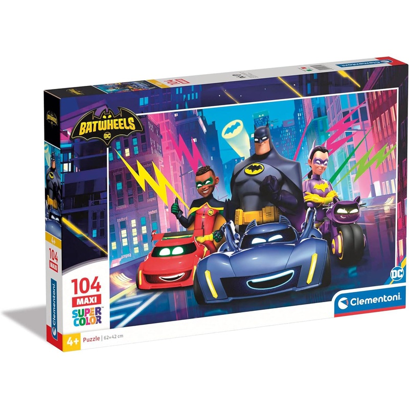 104pc Maxi Batwheels Super Color Puzzle