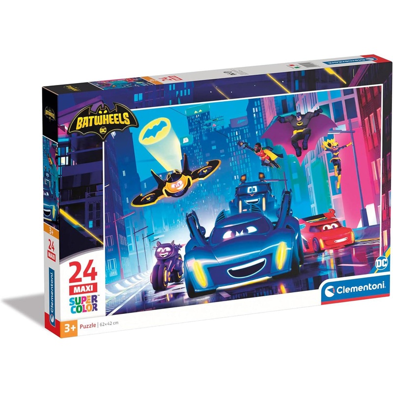 24pc Maxi Batwheels Super Color Puzzle