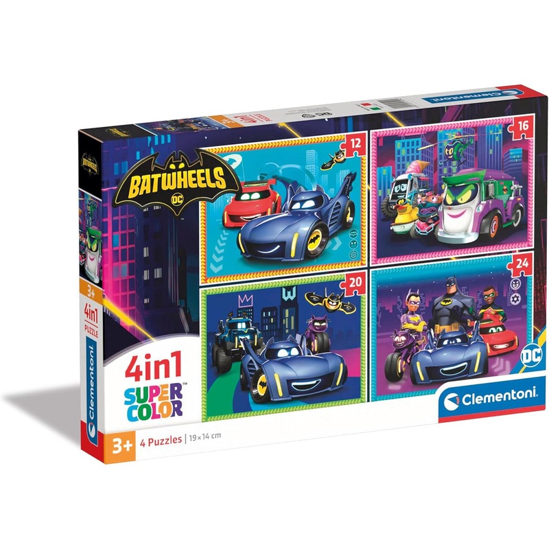 4-in-1 Batwheels Super Color Puzzle