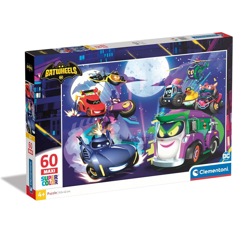 60pc Maxi Batwheels Super Color Puzzle