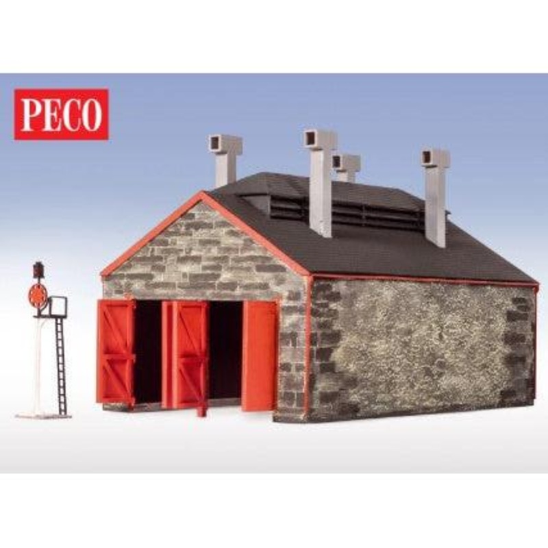 OO/HO Stone Two Road Engine Shed  Laser Cut Kit