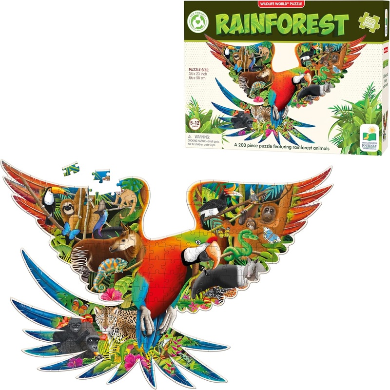 200pc Wildlife World – Rainforest Puzzle