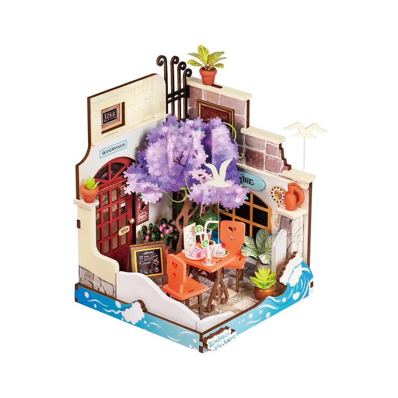 DIY Mini House Sea Holiday Restaurant