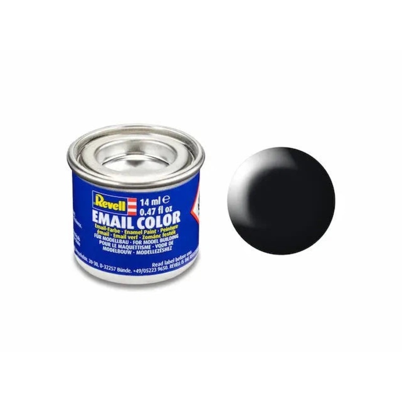 Enamel Email Color Paint – Black Silk