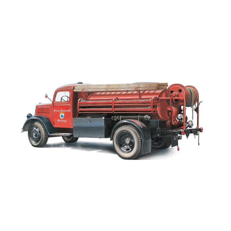 1/24 Opel Blitz Fire Truck Model Kit