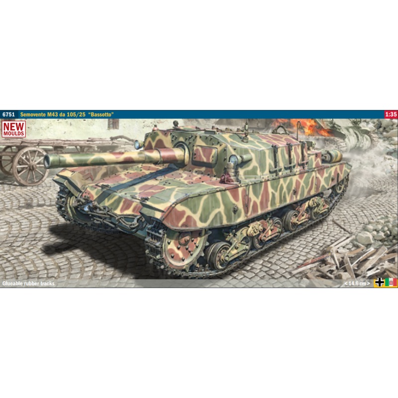 1/35 Semovente M43 da 105/25 “Bassotto” Model Kit