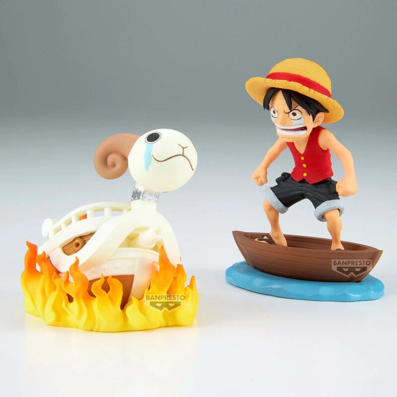 One Piece World Collectable Figure Log Stories-Monkey.D.Luffy & Going Merry-