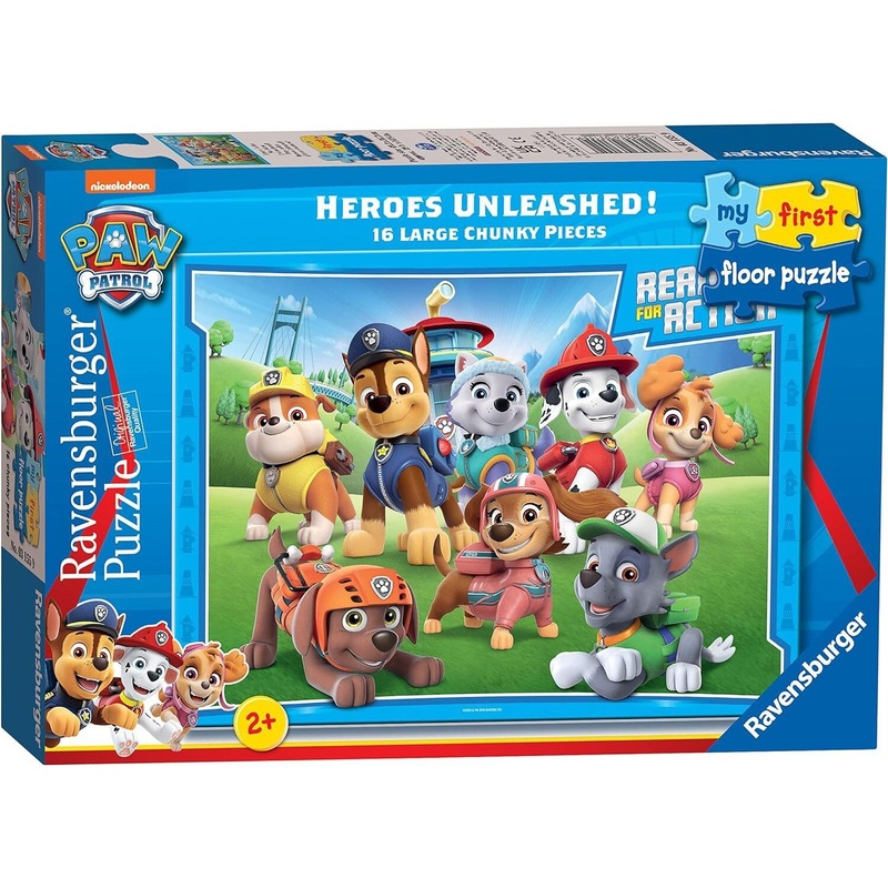 16pc Paw Patrol Heroes Unleashed My First Floor Puzzle