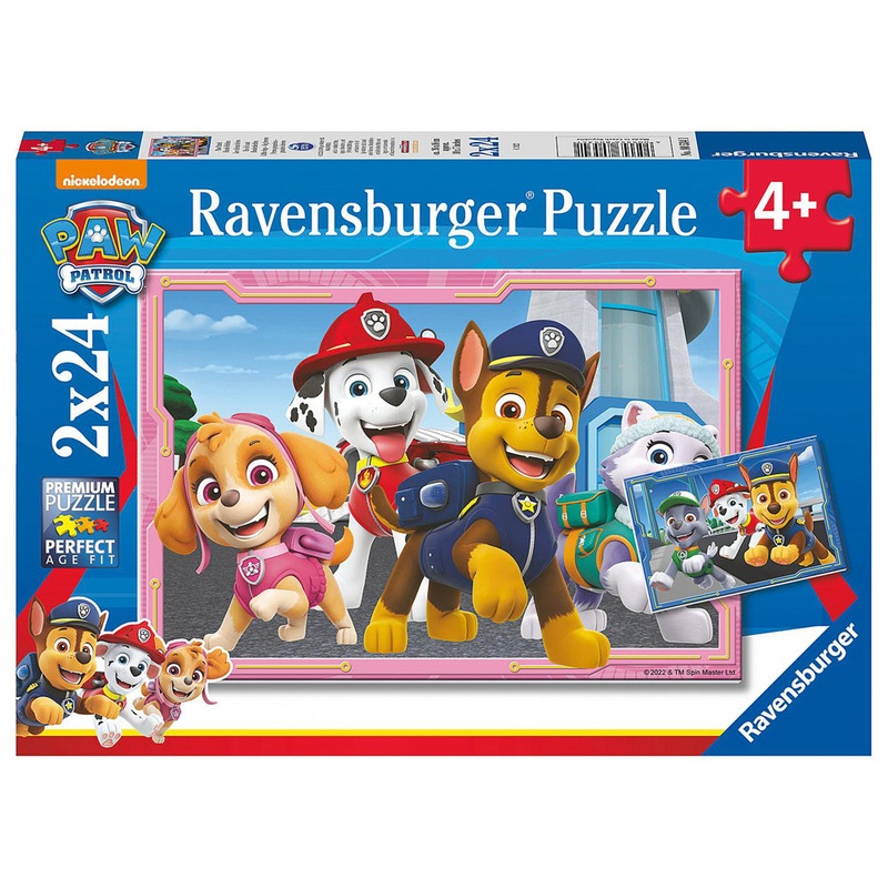 2x24pc Paw Patrol Little Dogs – Big Heroes Puzzle