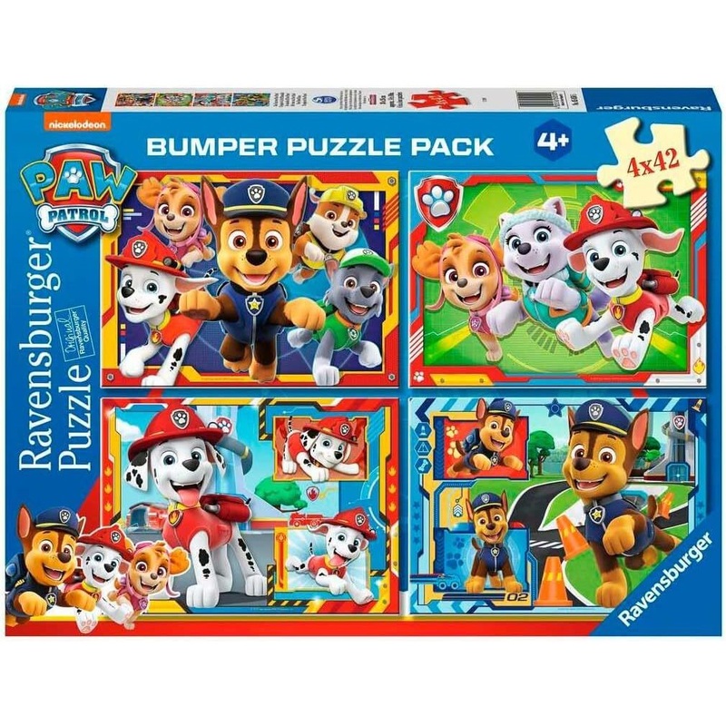 4x42pc Paw Patrol Team Bumper Pack Puzzle