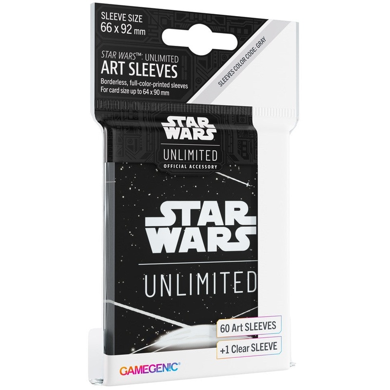 Star Wars Unlimited Art Sleeves – Card Black White