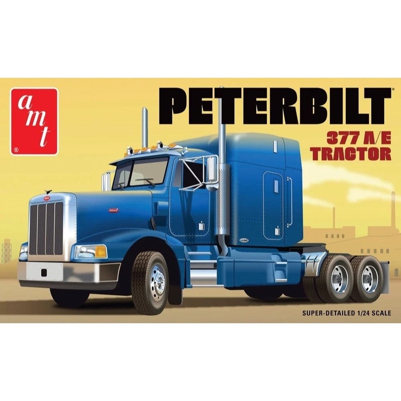 1/24 Classic Peterbilt 377 A/E Tractor Plastic Model Kit
