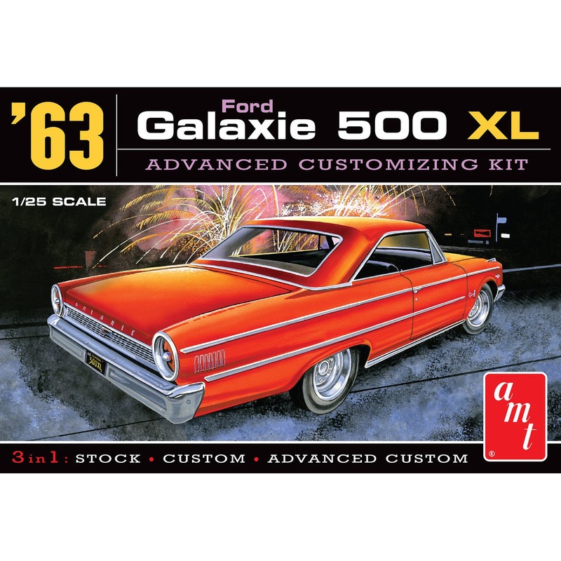 1/25 1963 Ford Galaxie Plastic Model Kit