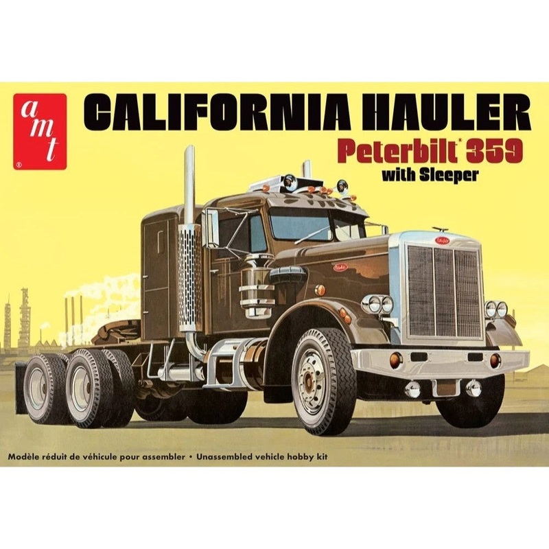 1/25 Peterbilt 359 California Hauler with Sleeper Plastic Model Kit