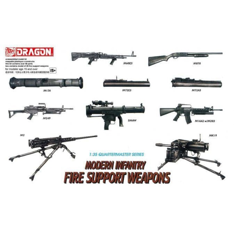 1/35 Modern Infantry Fire Support Weapon Plastic Model Kit