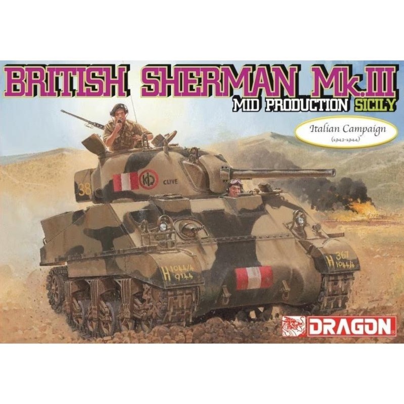 1/35 Sherman Mk.III Mid Production Plastic Model Kit