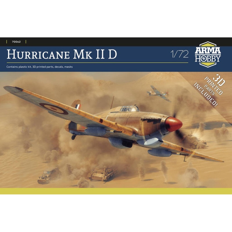 1/72 Hurricane Mk II D Plastic Model Kit