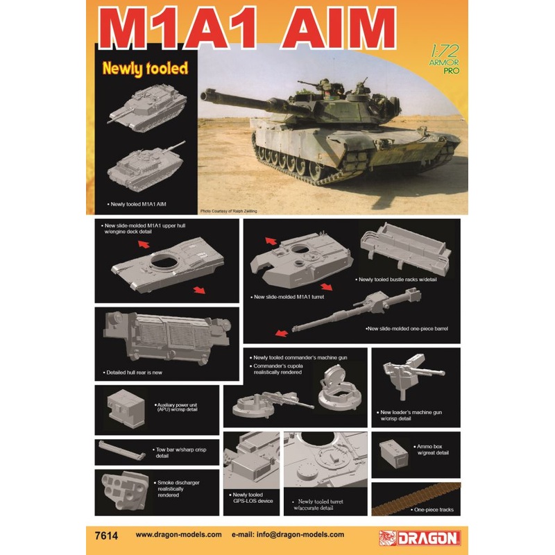 1/72 M1A1 AIM Plastic Model Kit