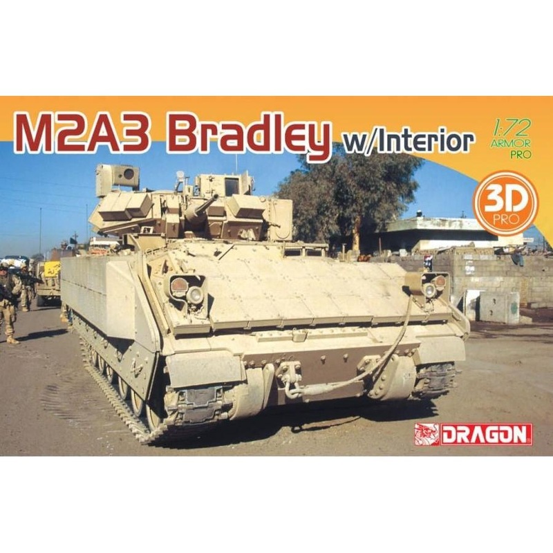 1/72 M2A3 Bradley with Interior Plastic Model Kit
