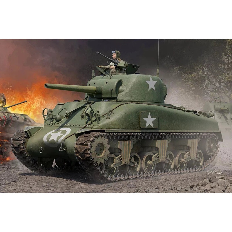 1/16 M4A1 Medium Tank – Late Plastic Model Kit