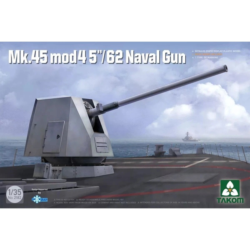 1/35 JMSDF Mk.45 Mod4 5″/62 Naval Gun Plastic Model Kit