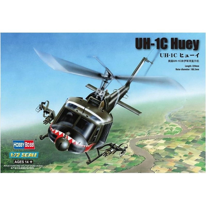 1/72 UH-1C Huey Plastic Model Kit