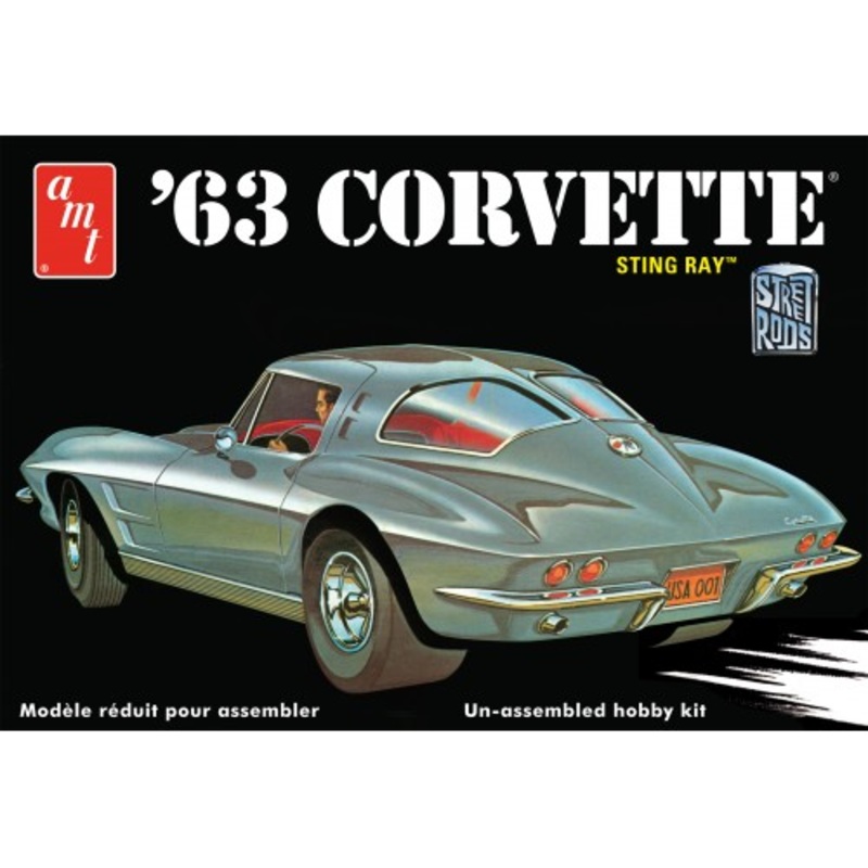 1/25 1963 Chevy Corvette Plastic Model Kit