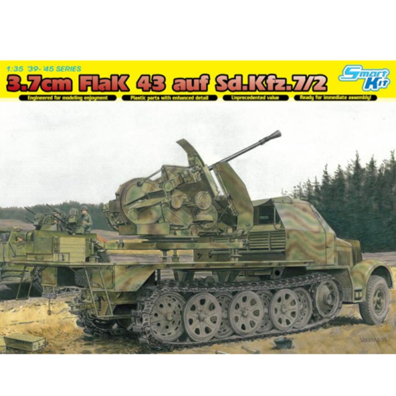 1/35 3.7cm FlaK 43 auf Sd.Kfz.7/2 (Smart Kit)