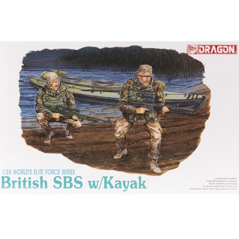 1/35 British SBS with Kayak Plastic Model Kit