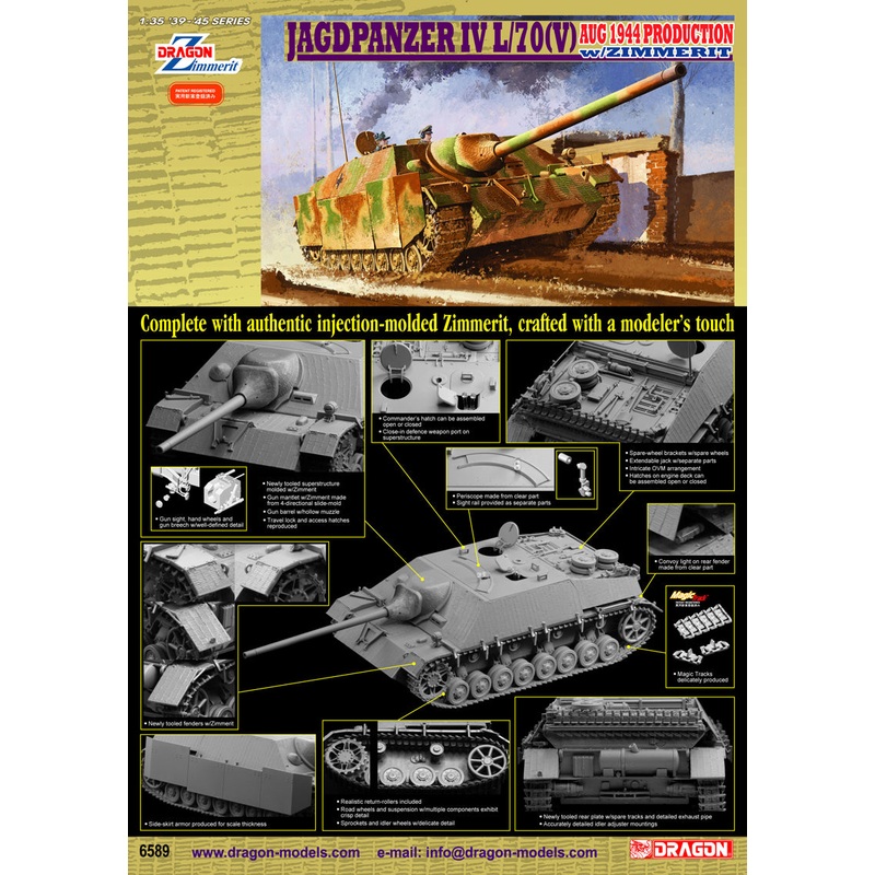 1/35 Jagdpanzer IV L/70(V) Aug 1944 Production with Zimmerit