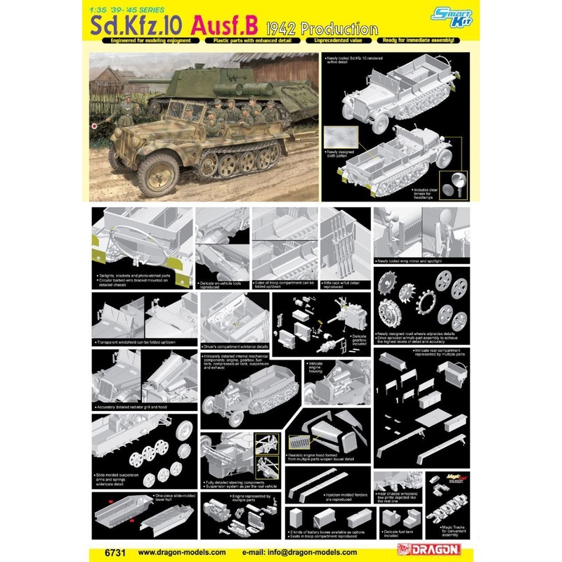 1/35 Sd.Kfz.10 Ausf.B 1942 Production (Smart Kit)
