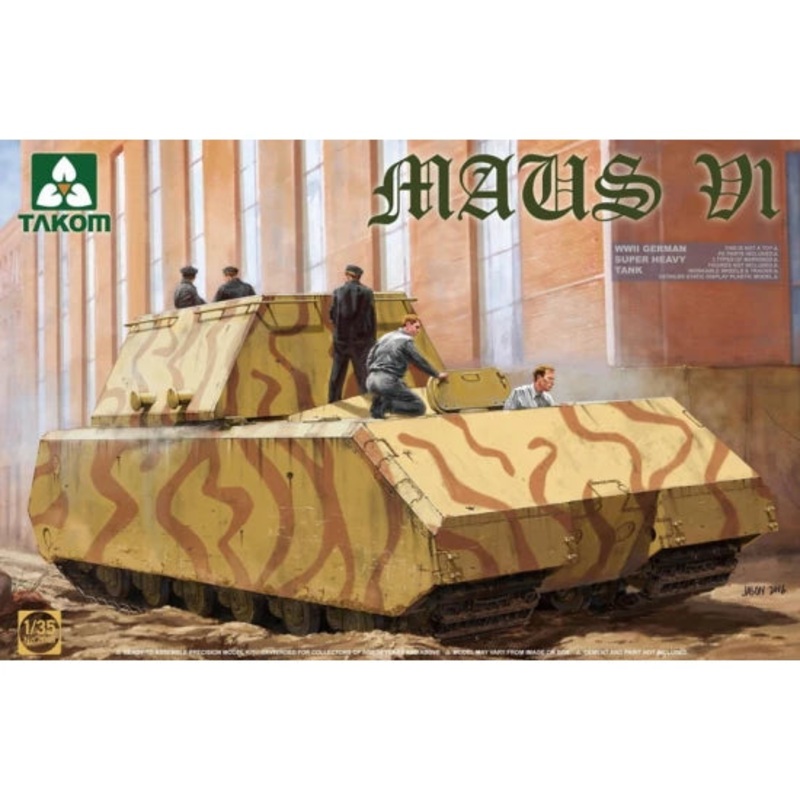 1/35 WWII German Super Heavy Tank Maus V1 Plastic Model Kit