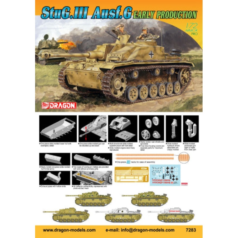 1/72 Stug.III Ausf.G Early Production Plastic Model Kit