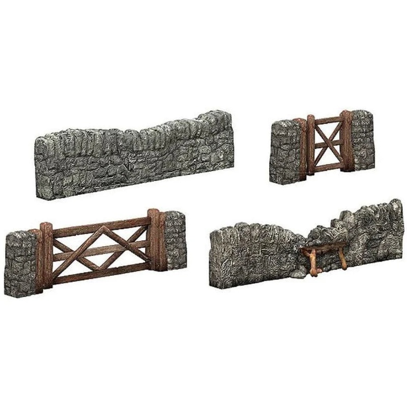 OO Dry Stone Walling and Gate