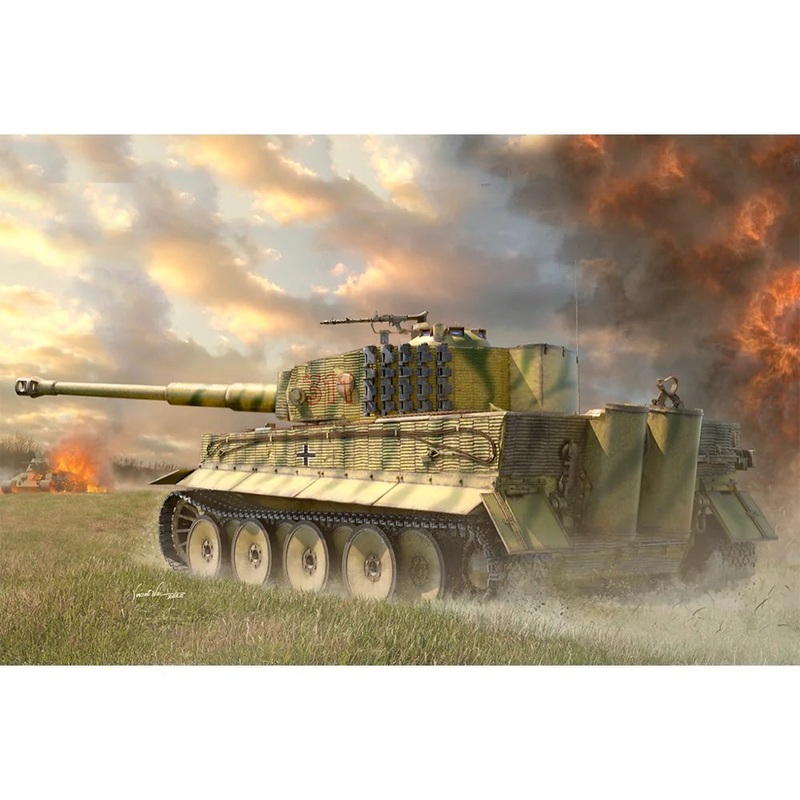 1/16 Pz.Kpfw.VI Ausf.E Sd.Kfz.181 Tiger I (Medium Production) Plastic Model Kit