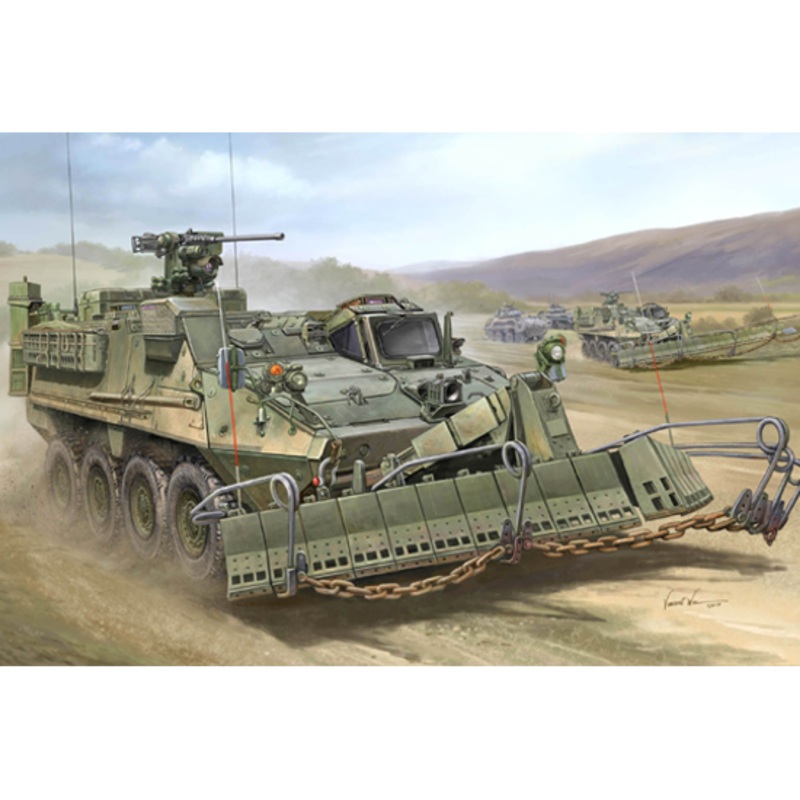 1/35 M1132 Stryker Engineer Squad Vehicle with SMP-Surface Mine Plow/AMP