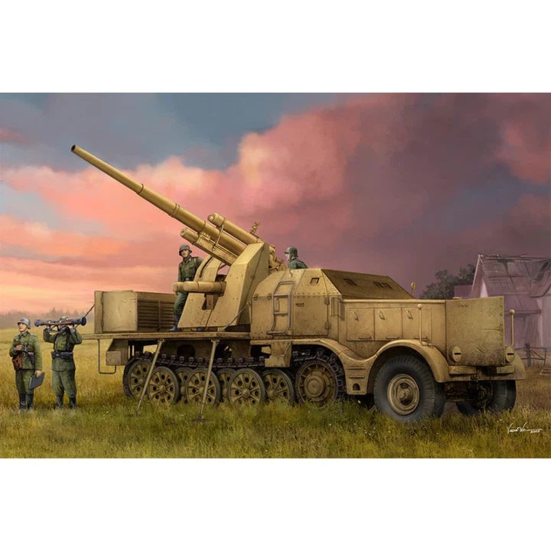 1/35 Schwerer Zugkraftwagen 18 T with 8.8 cm Flak Plastic Model Kit