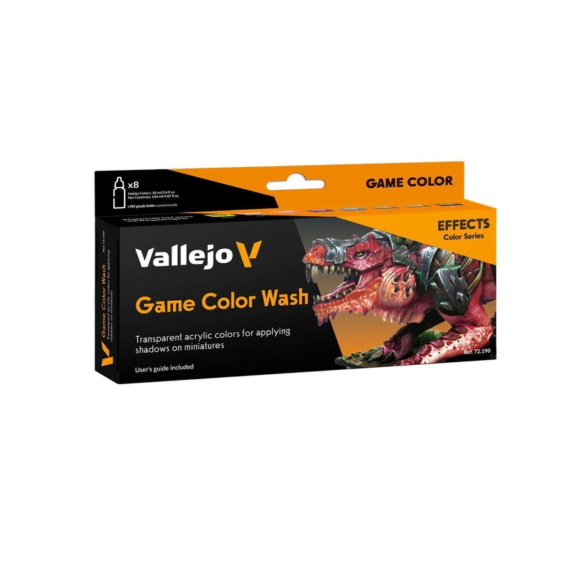 Game Colour Game Color Wash – 8 Colour Acrylic Paint Set