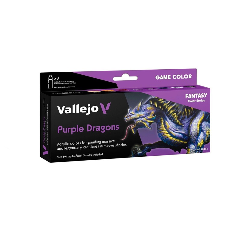 Game Colour Purple Dragons – 8 Colour Acrylic Paint Set