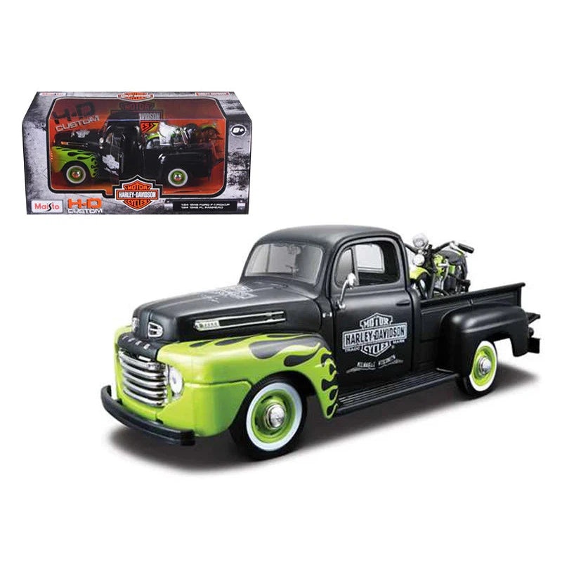 1/24 Harley Davidson 1948 Ford F1 Pickup & 1948 FL Panhead
