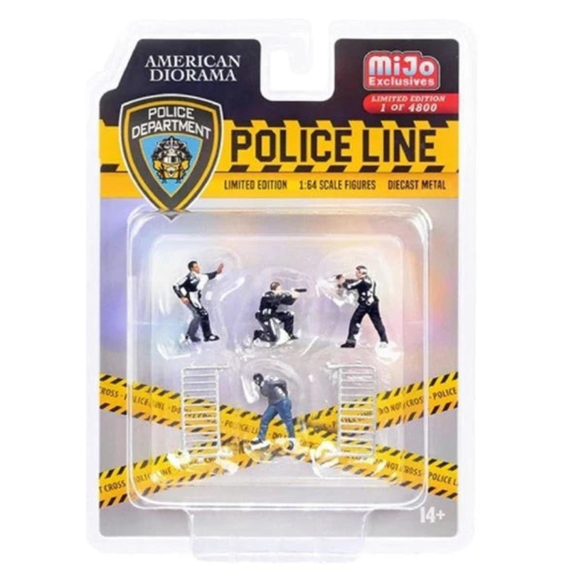 1/64 Police Line – 2 Diecast Figure Set Accessory