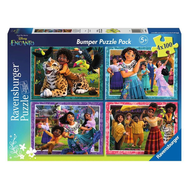 4x100pc Disney Shoes Off Magic On! Puzzle
