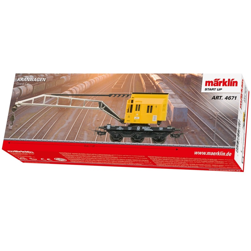 HO Crane Car w/ Operating Crane