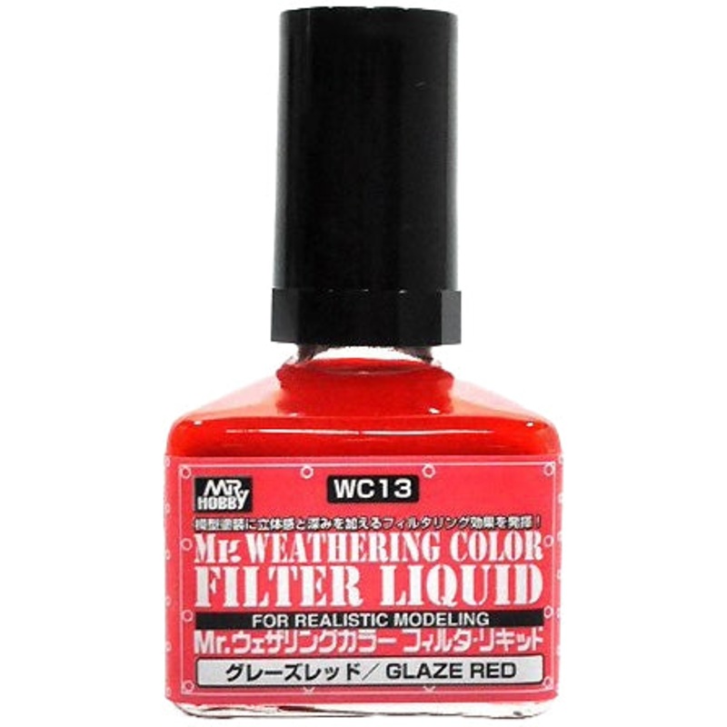 Mr Weathering Color Filt Lqd Glaze Red