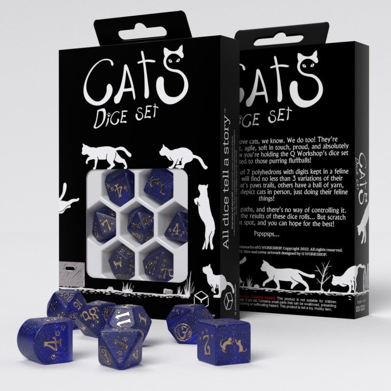 Q Workshop – Cats Dice Set – Meowster Dice Set 7