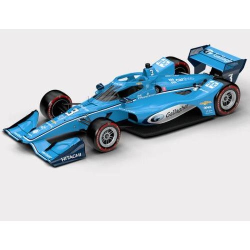 1/18 Blue #3 Scott McLaughlin NTT Indy Car Series Team Penske Gallagher Road Course Configuration